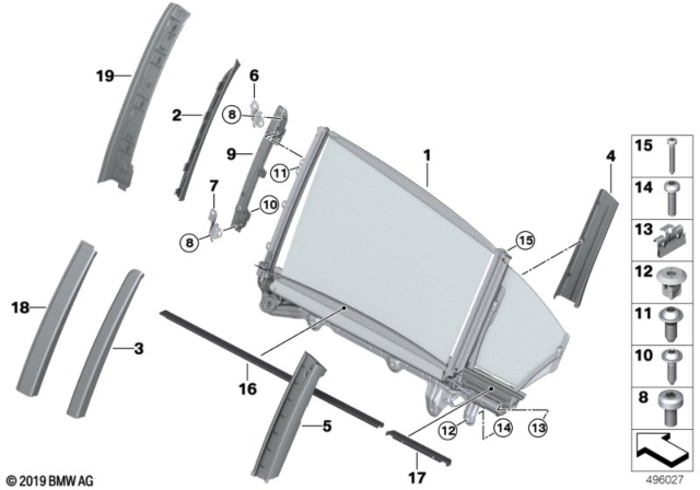 2017 BMW 750i  SHOULDER LEFT SHORT Diagram for 51427411587