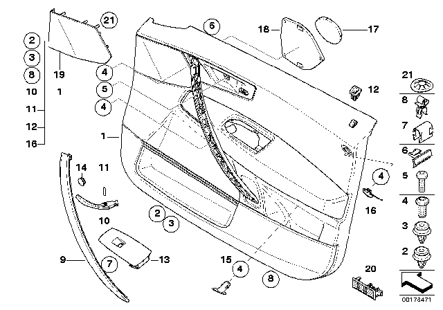 2006 BMW X3  Airbag Black Plaque Trim Emblem Diagram for 51413403803