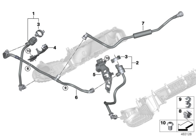 2018 BMW Alpina B7  Hose Clamp Diagram for 13537600676