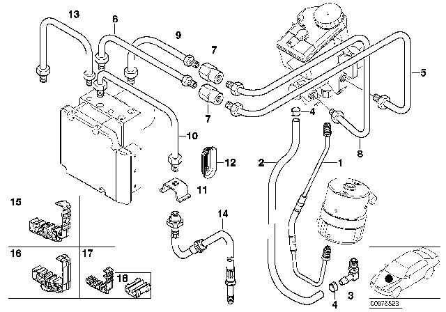 2004 BMW M3  Pipe Diagram for 34322282275