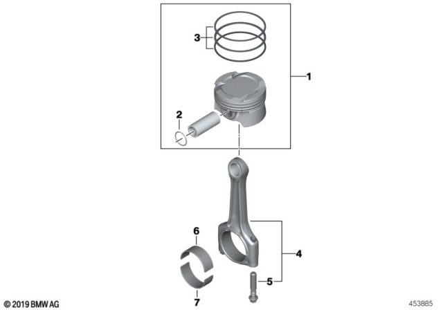 2018 BMW 540i  Snap Ring Diagram for 11257561710