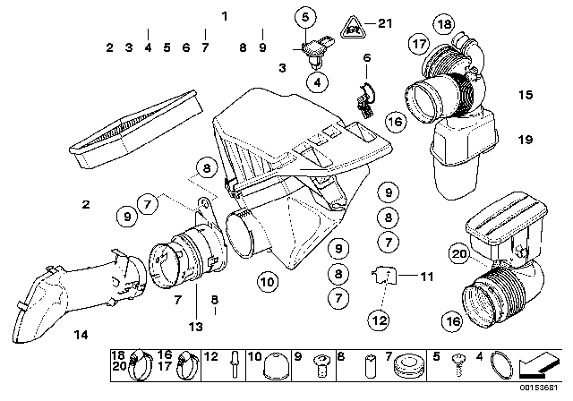 2005 BMW 530i  Tensioner Diagram for 13717525713