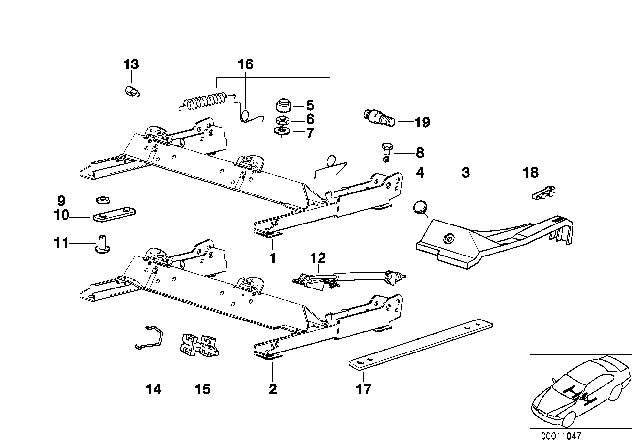 1993 BMW 318is Covering Cap Diagram for 52108119867