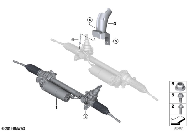 2020 BMW X3 M  EXCH. STEERING BOX, ELECTR. Diagram for 32108089273