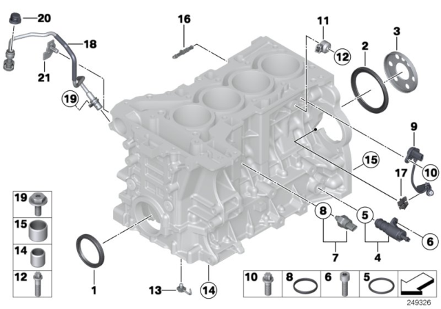 2014 BMW 428i Shaft Seal Diagram for 11118618864