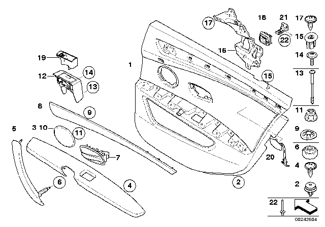 2008 BMW M5  Locking Sleeve Diagram for 51419111291