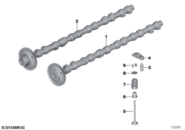 2011 BMW 335d  Outlet Camshaft Diagram for 11317791580