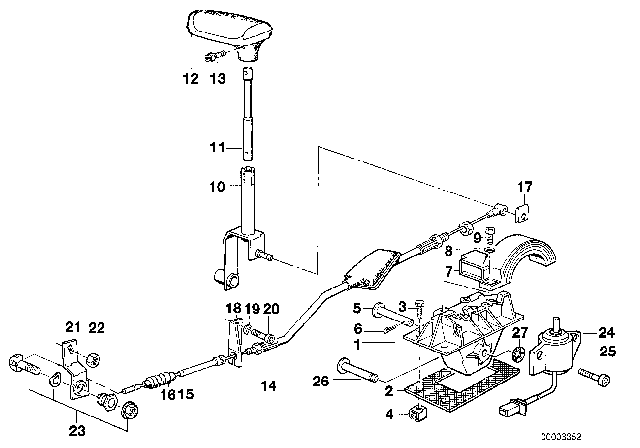 1992 BMW 525i  Support Bracket Diagram for 24501421587