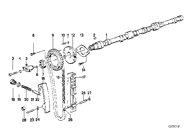 1988 BMW 635CSi  Circlip Diagram for 07119905695
