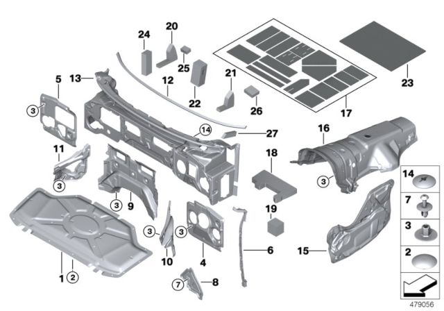 2015 BMW X5  Spacer Diagram for 51438204235