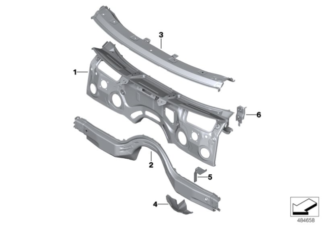 2019 BMW X3  MOUNT, SUPPORTING TUBE, LEFT Diagram for 41007481037