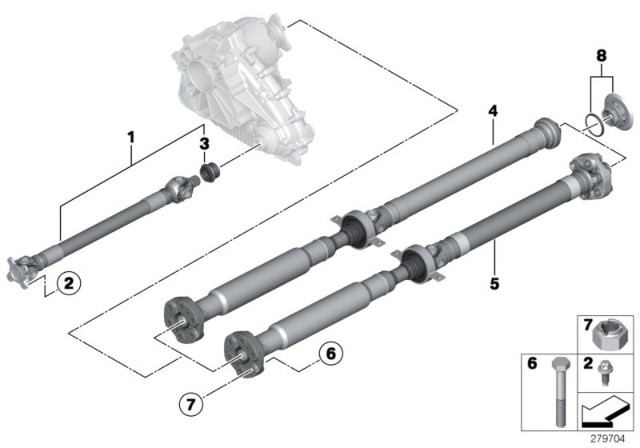 2012 BMW X6 M  Torx Screw With Ribs Diagram for 26117529387