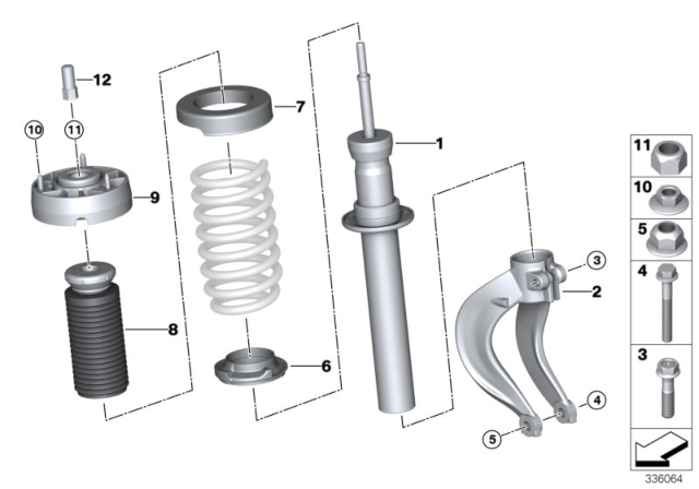 2015 BMW X5 Guide Support Diagram for 31306851879