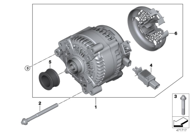 2020 BMW 230i  ALTERNATOR Diagram for 12318645325