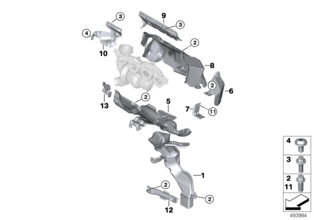 2018 BMW X1 Holder Diagram for 11658604704