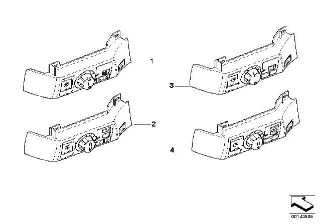 2007 BMW Alpina B7  Parking Brake Button Switch Cover Diagram for 61316949933