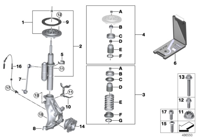 2016 BMW M4  LEFT SWING SUPPORT Diagram for 31307857771