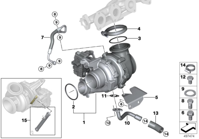 2018 BMW X5 Hose Diagram for 11427807796