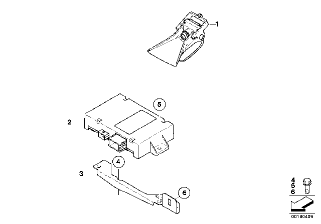 2010 BMW 535i xDrive Camera, Lane Departure Warning Diagram for 66519137716