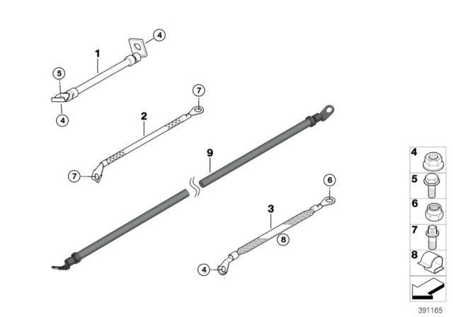 2009 BMW X6  Interference-Suppression Band Diagram for 12427574962