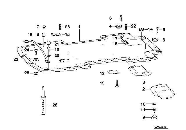 1995 BMW 525i  Hex Bolt With Washer Diagram for 07119912492
