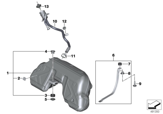 2020 BMW Z4  FILLER PIPE Diagram for 16117456206