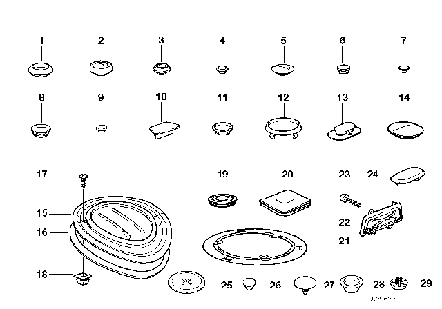1996 BMW 318ti  Plug Diagram for 51711837517