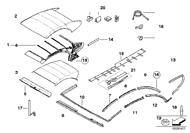 2006 BMW 650i Sealing Windscreen Panel, Column A Diagram for 51767175474