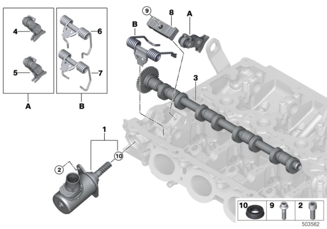 2019 BMW X4  Eccentric Shaft Diagram for 11378630462