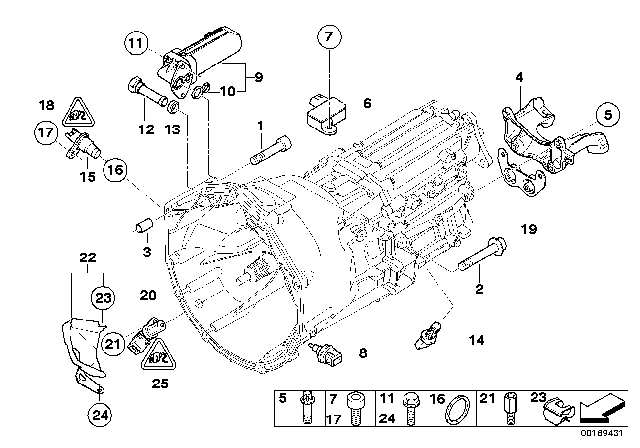 2011 BMW M3  Gasket Diagram for 11417836233