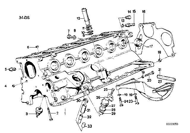 1990 BMW 325ix  Torx Bolt Diagram for 23001222893
