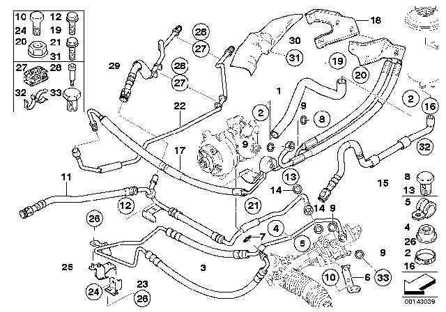2005 BMW 530i  Hex Bolt With Washer Diagram for 07119904992