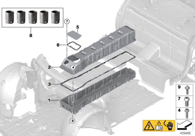 2016 BMW i8 Seal, Service Cap, High-Voltage.Battery Unit Diagram for 61278610482