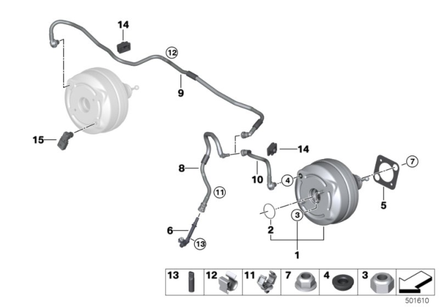 2020 BMW M340i xDrive  VACUUM PIPE Diagram for 11668664526