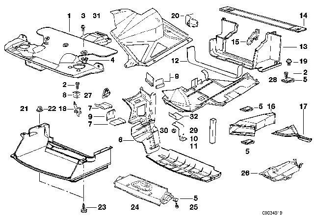 1998 BMW 318i  Airduct Bracket Diagram for 51718135939