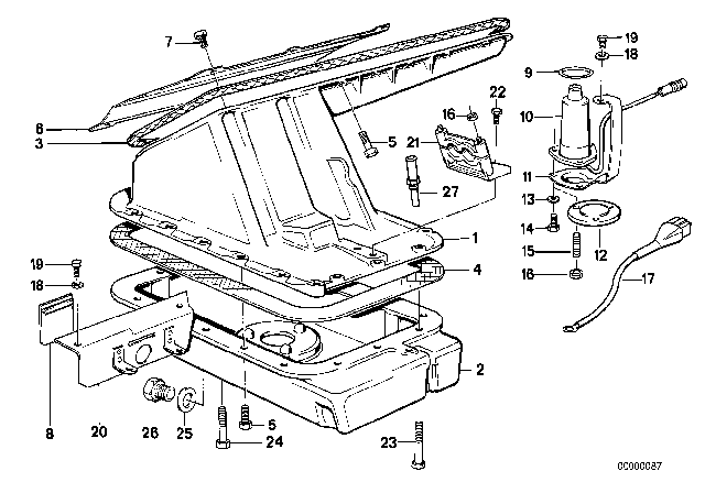 1990 BMW M3  Non Return Flap Diagram for 11131309428