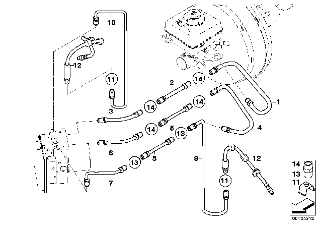 2004 BMW 545i  Pipe Diagram for 34326772470