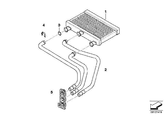2010 BMW 650i  Set Pipe Diagram for 64116922602