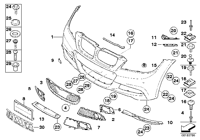 2010 BMW 328i xDrive C-Clip Nut, Self-Locking Diagram for 07146951655
