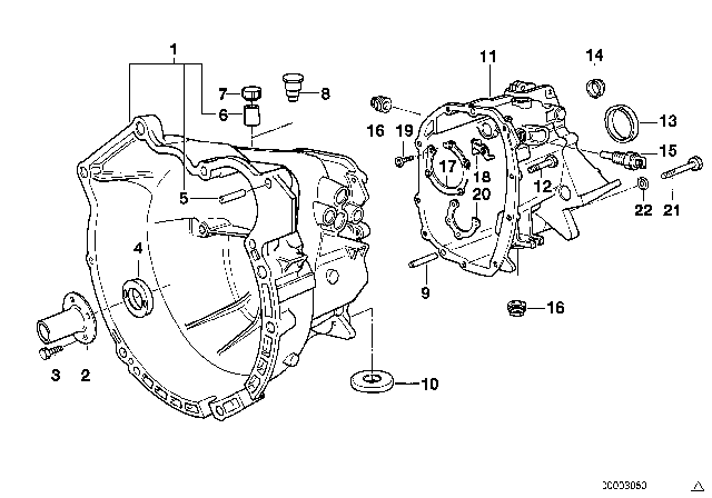 1995 BMW 325i  Guide Bush Diagram for 23117510016