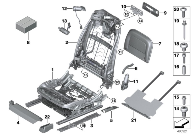 2020 BMW 750i xDrive  Trim Holder Rear Compartment Monitor Diagram for 52107359034