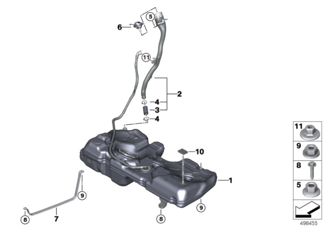 2020 BMW M235i xDrive Gran Coupe  PLASTIC FILLER PIPE Diagram for 16117487443