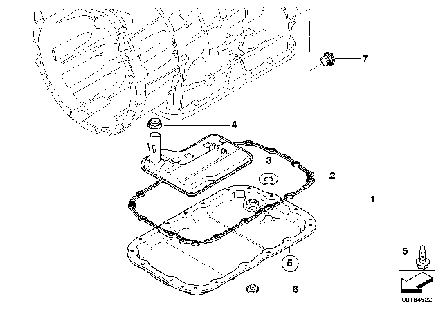 2011 BMW 328i xDrive  Set, Hexagon Screws Diagram for 24117581606