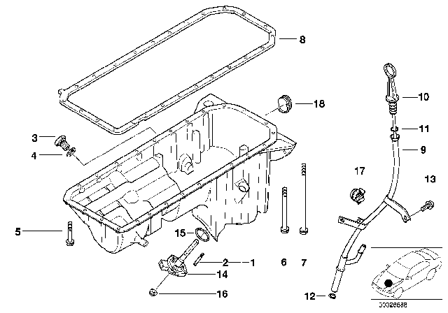 1997 BMW Z3 Guide Tube Diagram for 11431437140