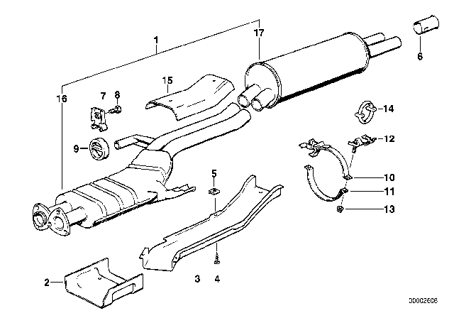 1979 BMW 733i  Clamp Diagram for 18211246627