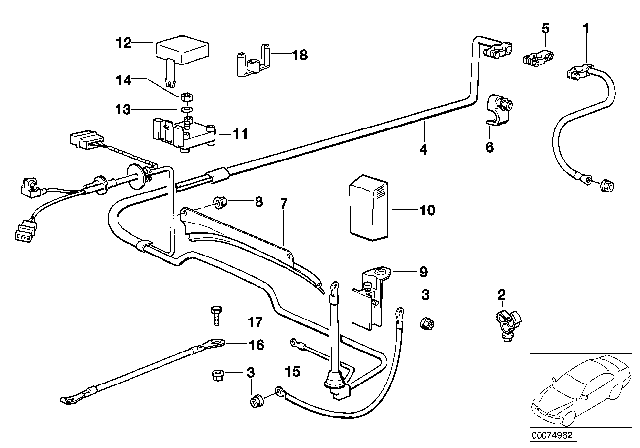 1991 BMW 535i Base B Diagram for 12521710719
