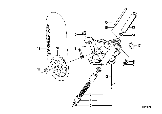 1991 BMW 850i  Oil Pipe Diagram for 11421288909