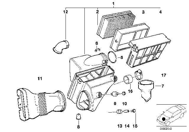 1998 BMW Z3  Suction Tube Diagram for 13711433573