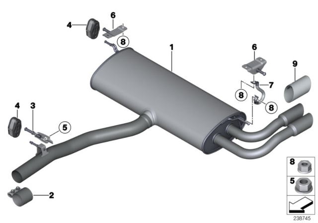 2012 BMW X3  Earth Strap Diagram for 12427607575