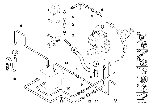 2003 BMW M5  Pipe Diagram for 34326755306